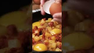 Baked Eggs with Chorizo and Potatoes