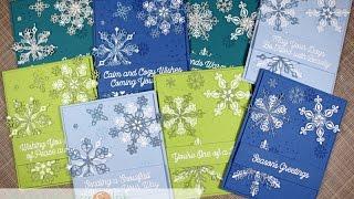 MFT Snowflake Sparkle Card Set | AmyR 2016 Christmas Card Series #8