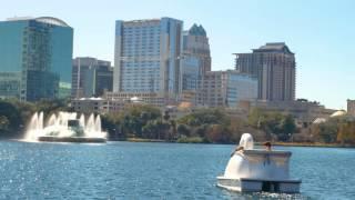 Lake Eola Park Swan Boat Ride