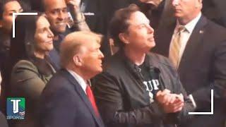 Donald Trump & Elon Musk CELEBRATE winning the 2024 ELECTION by attending UFC