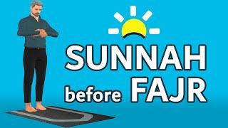 How to pray Sunnah before Fajr for men (beginners) - with Subtitle