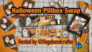 Outgoing: Halloween Embellishment Pillbox Swap | Hosted by @Vagabondcrafter | October 2024