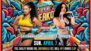 Mila Johnson vs. Savannah Evans [FULL MATCH | Spring Breakout]