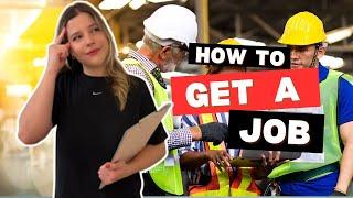 How to get a job in Canada  