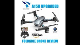 Snaptain A15H Upgraded Foldable Drone Full Review