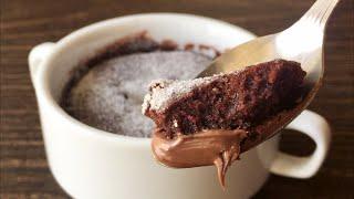 Chocolate Mug Cake in 1 Minute | Microwave Nutella Cake | Em’s Kitchen