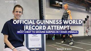 OFFICIAL Guinness World Record - Most Chest to Ground Burpees in 1 Hour