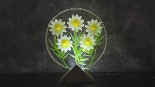 Flowers in Resin | Epoxy Resin Lamp | Resin Art