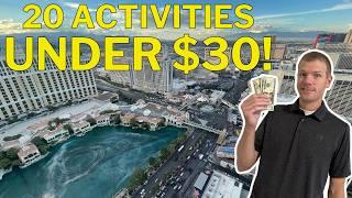 20 Cheap Things To Do in Las Vegas - UNDER $30