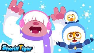 Little snowflake丨Kids Songs in English丨Nursery Rhymes丨Sheriff Tiger丨Kids Cartoons