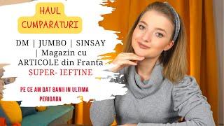 HAUL SINSAY | DM | JUMBO | MAGAZIN cu ARTICOLE din FRANTA SUPER-IEFTINE | Pe ce am dat banii |