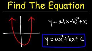 How To Find The Equation of a Quadratic Function From a Graph
