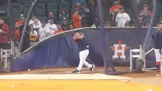 Astros batting practice:  Altuve, Correa, Bregman, Marwin,  Maldonado...ALDS Game 2..10/6/18