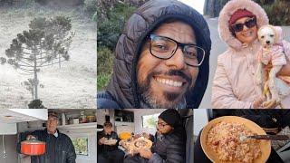 Almoço com o amigo Chico e visita ao Morro do Corvo Branco e a Gruta de Nossa Senhora de Lourdes 