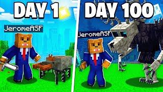 I Survived 100 Days VS Wendigo In Minecraft