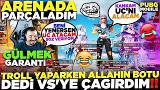 TROLL YAPARKEN ALLAHIN BOTU DEDİ VS'YE ÇAĞIRDIM  ADAM ÇILDIRDI  PUBG MOBİLE TROLL