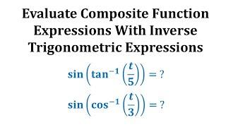 Evaluate Trigonometric Composite Function Expressions with Variables