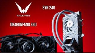 Test chłodzeń wodnych Valkyrie SYN 240 i Dragonfang 360