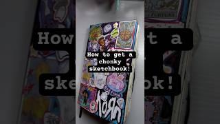 Ways to get a chonky/thick sketchbook! #sketchbookspread #sketchbookideas #artinspo #sketchbookart