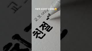 이제, 미꽃체를 오프라인으로 배워보세요  (고정댓글 필독) #미꽃체 #손글씨 #예쁜글씨체 #Hangul #handwriting #calligraphy #art
