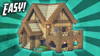 Minecraft: How To Build A Survival Starter House Tutorial (#16)