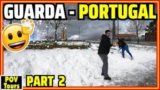 See What Winter Looks Like in a Northern Portuguese City | Guarda [4K]