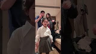 中俄般配身高 #可爱 #萌娃 #中俄混血 #骗你生女儿