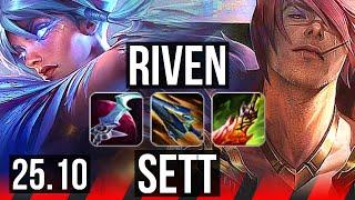 RIVEN vs SETT (TOP) | Comeback, 41k DMG | EUW Master | 25.10