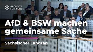 BSW stimmt AfD-Antrag zu! Corona-Pandemie wird in U-Ausschuss aufgearbeitet I Sachsen Fernsehen