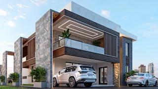 Luxury Modern 4bedroom House Design 13m x 21m