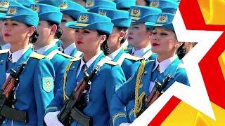 ЖЕНСКИЕ ВОЙСКА КАЗАХСТАНА  Военный парад в Астане  WOMEN'S TROOPS OF KAZAKHSTAN  #militaryparade