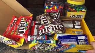 M&M's Chocolate Candy Unboxing - candy, unboxing therapy ,m&m peanut butter