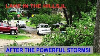 LAKE IN THE HILLS,IL AFTER THE POWERFUL STORMS   -  * Lake in the Hills Po Nawalnicy *