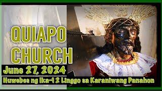 Quiapo Church Live Mass Today Thursday June 27, 2024