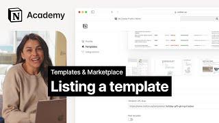 Listing a template on Notion's Marketplace