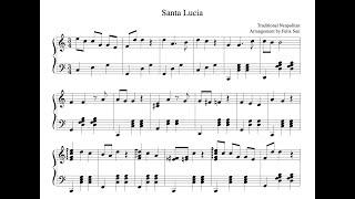 Santa Lucia (Piano Solo) Beautiful Neapolitan Song | Arrangement by Felix Sun - Sheet Music