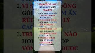 Tìm hiểu góp vốn mua bất động sản, đầu tư bất động sản là gì, #bđsgiatot #bđs #dautubds #batdongsan