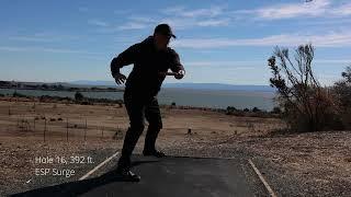 Disc Golf Course at Oyster Bay - Hawk layout - Caution Very Windy