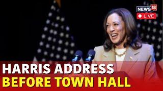 US Election 2024 Live Updates: US Vice President Kamala Harris Speech Live Before Townhall | N18G