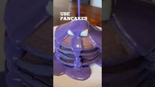 Ube Pancakes #breakfast #breakfastrecipe #breakfastideas #pancake #pancakesrecipe #pancakestack