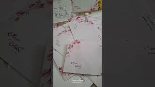 Floral Pink Wedding Invitation Card | Supreme Cards Whatsapp 8281625221 #invitationcard