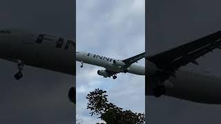 Finnair Airbus A321 (AY1331) Landing at London Heathrow 27L #shorts