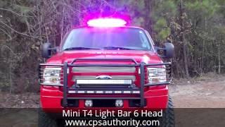 Mini T4 LED Light Bar CPS Authority Emergency Vehicle and POV