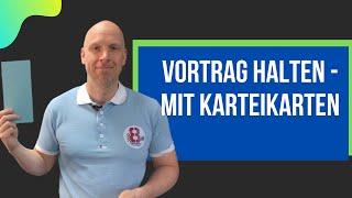 Vortrag halten - sicher referieren mit Moderationskarten