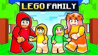 Having a LEGO FAMILY in Minecraft!