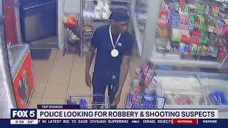 Surveillance video captures 2 suspects wanted in DC armed robbery, shooting: police