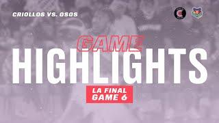 2024: LA FINAL BSN: GAME 6: Criollos de Caguas vs. Osos de Manatí: Highlights (27.08.2024)