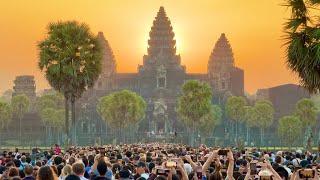 Cambodia Trip 4K: Amazing Equinox Sunrise On The Top of Angkor Wat Temple 2024