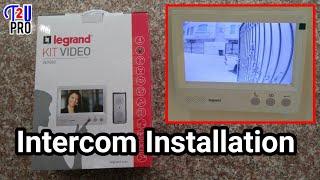 Legrand LCD intercom and camera video kit installation