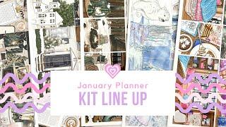 Planner Sticker Kit Line Up  January 2025